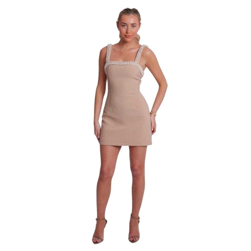 Odd Muse Womens/Ladies The Ultimate Pearl Mini Dress / Camel